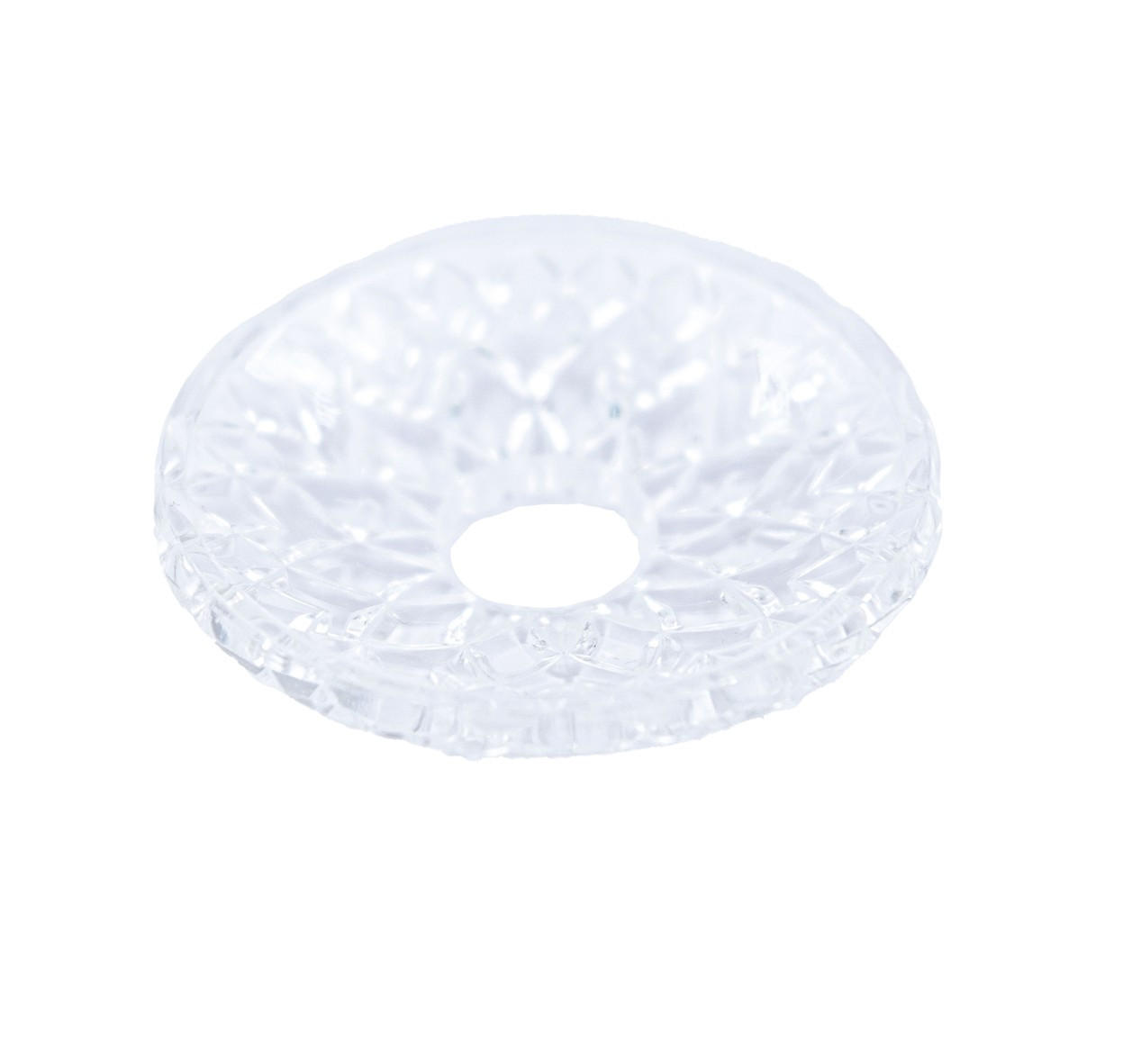 Holfeuer Crystal Design Glas-Kerzenmanschette Transparent 8.5x3x8.5 cm