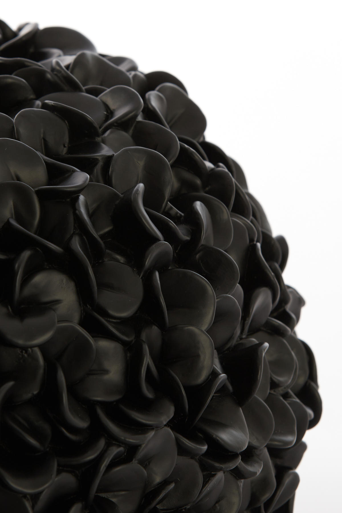 VASE Phylia Schwarz 38/38/23 cm - Schwarz, Kunststoff (23cm) - Light & Living