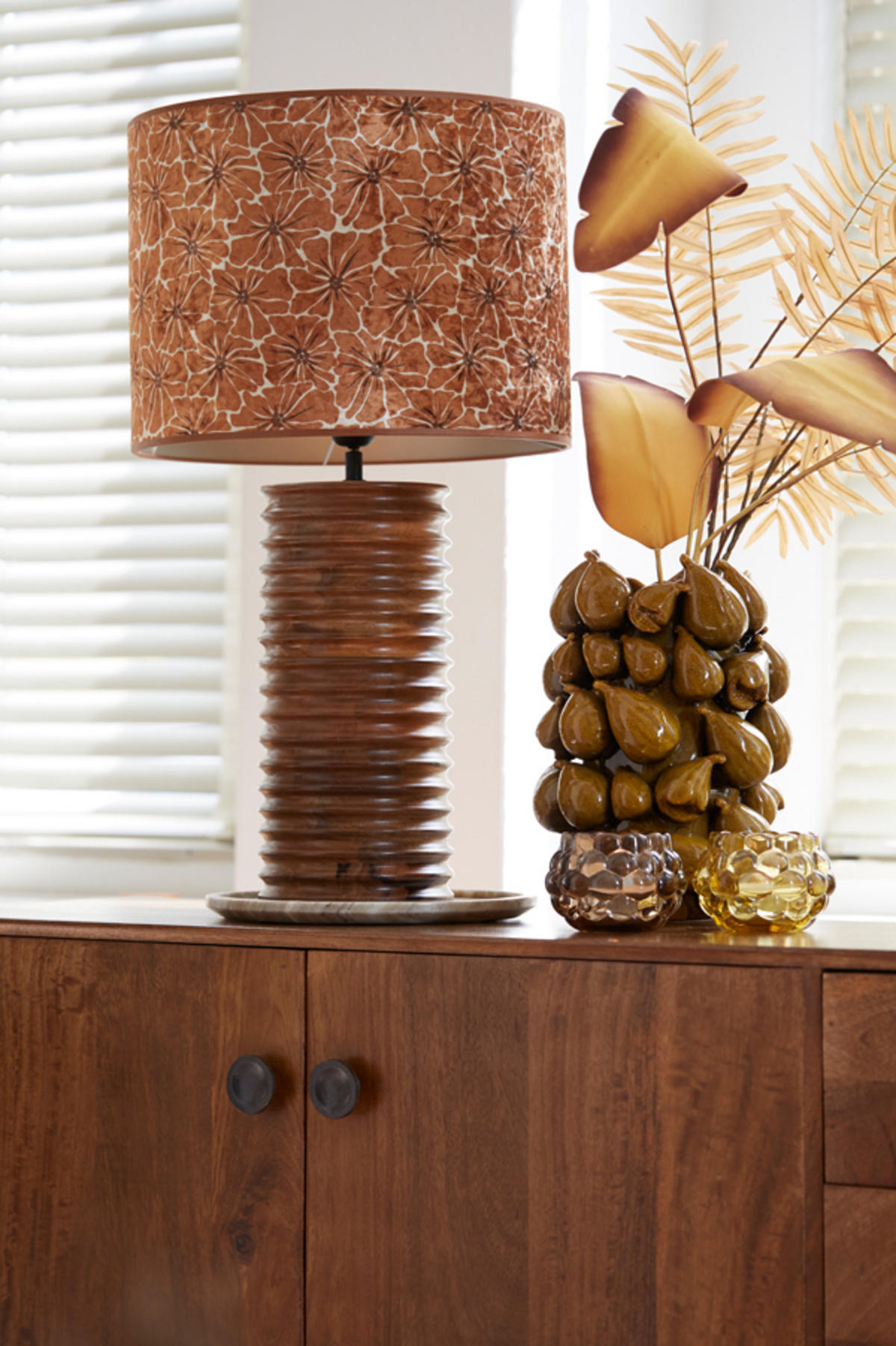 VASE Natalia Gelb Ø23,5/32,5 cm - Gelb, Keramik (32.5cm) - Light & Living