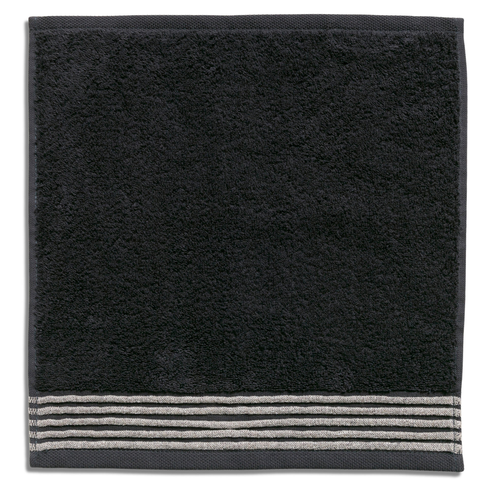 HANDTÜCHER WELLNESS CHENILLE-BORDÜRE DARK GREY - 820 - Grau, Textil (30/30cm) - MÖVE