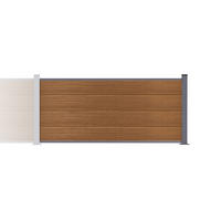 ERWEITERUNGSSET für Verbundzaun 2 m STOCKHORN H. 90 cm auf Sockel, Teak - Braun, Holzwerkstoff (200/90cm) - Casanoov