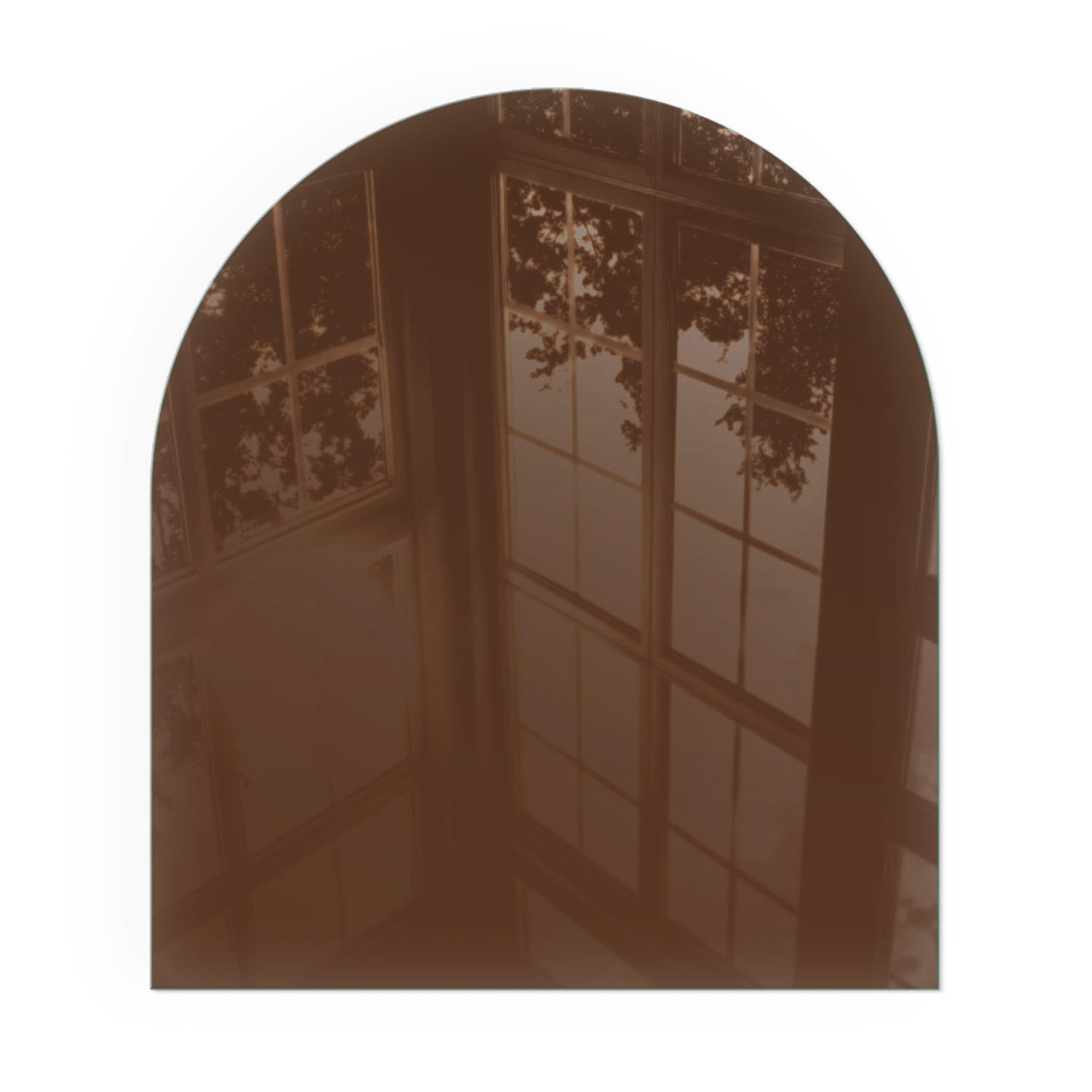 GLASPLATTE für Kamin 80x70 cm - Braun, Glas (80/70/0.4cm) - TULUP