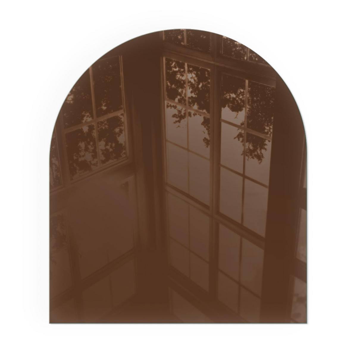 GLASPLATTE für Kamin 80x70 cm - Braun, Glas (80/70/0.4cm) - TULUP