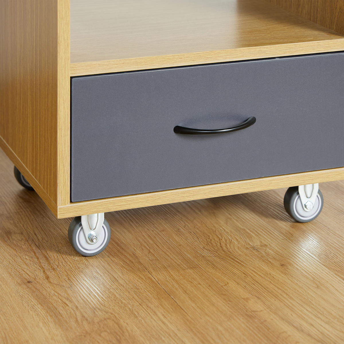 4XŤAŽNÉ kolieska - viacfarebná, kov/plast (6/7/6cm) - Relaxdays