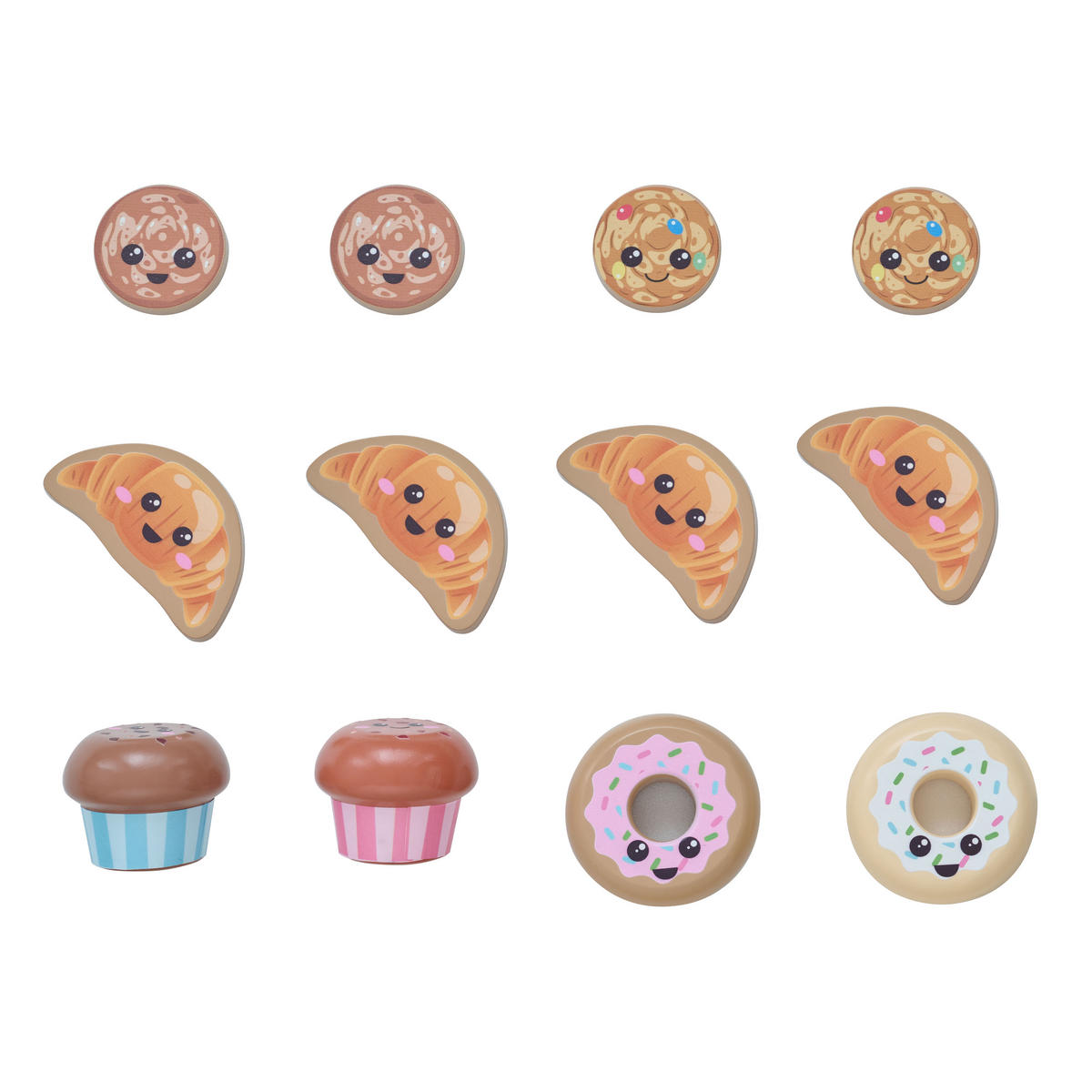 HOLZ-BÄCKEREISTAND mit 12 Gebäckstücken, Grün, 93cm - Grün, Holz (18/93/43cm) - Teamson Kids