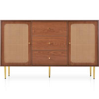 SIDEBOARD mit 2 Türen und 3 Schubladen - Braun, Holzwerkstoff (40/90/150cm) - Urban Meuble