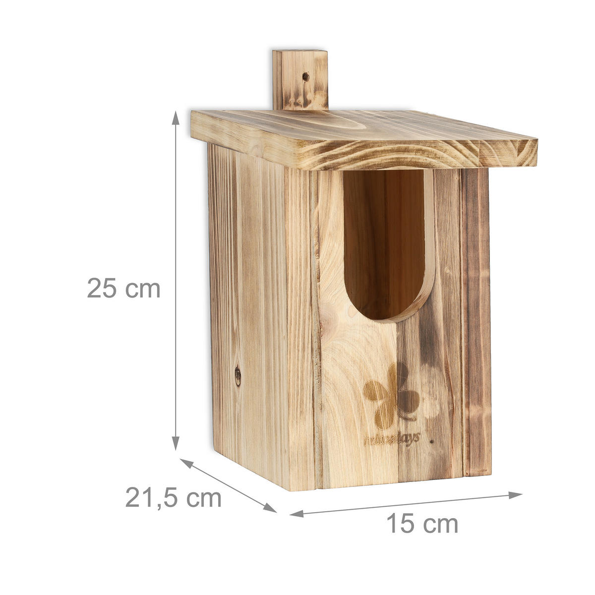 NISTKASTEN - Hellbraun, Holz (15/25/21.5cm) - Relaxdays