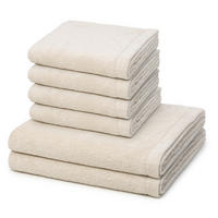 FROTTIERSET Lifestyle 6-teilig - Naturfarben, Textil (50/100cm) - Cawoe