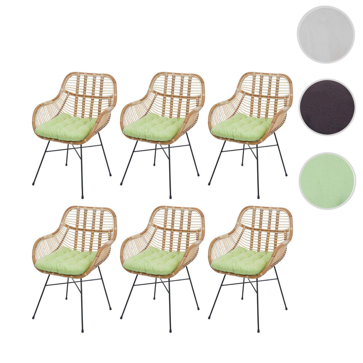 ESSZIMMERSTUHL Braun, Grün - Braun/Grün, Holz (66/93/58cm) - MCW