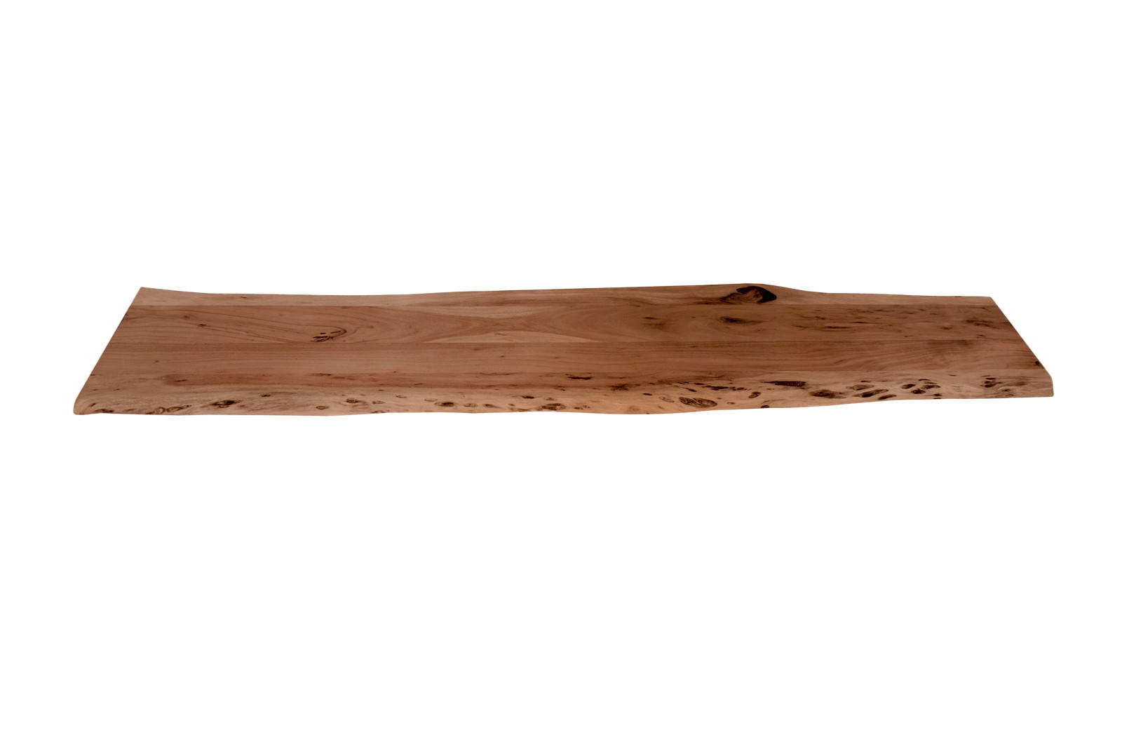 TISCHLATTEN MIT BAUMKANTE FÜR HEIMWERKER, AKAZIENHOLZ CURTIS - Braun/Naturfarben, Akazienholz/Holz (40/160/3cm) - SAM