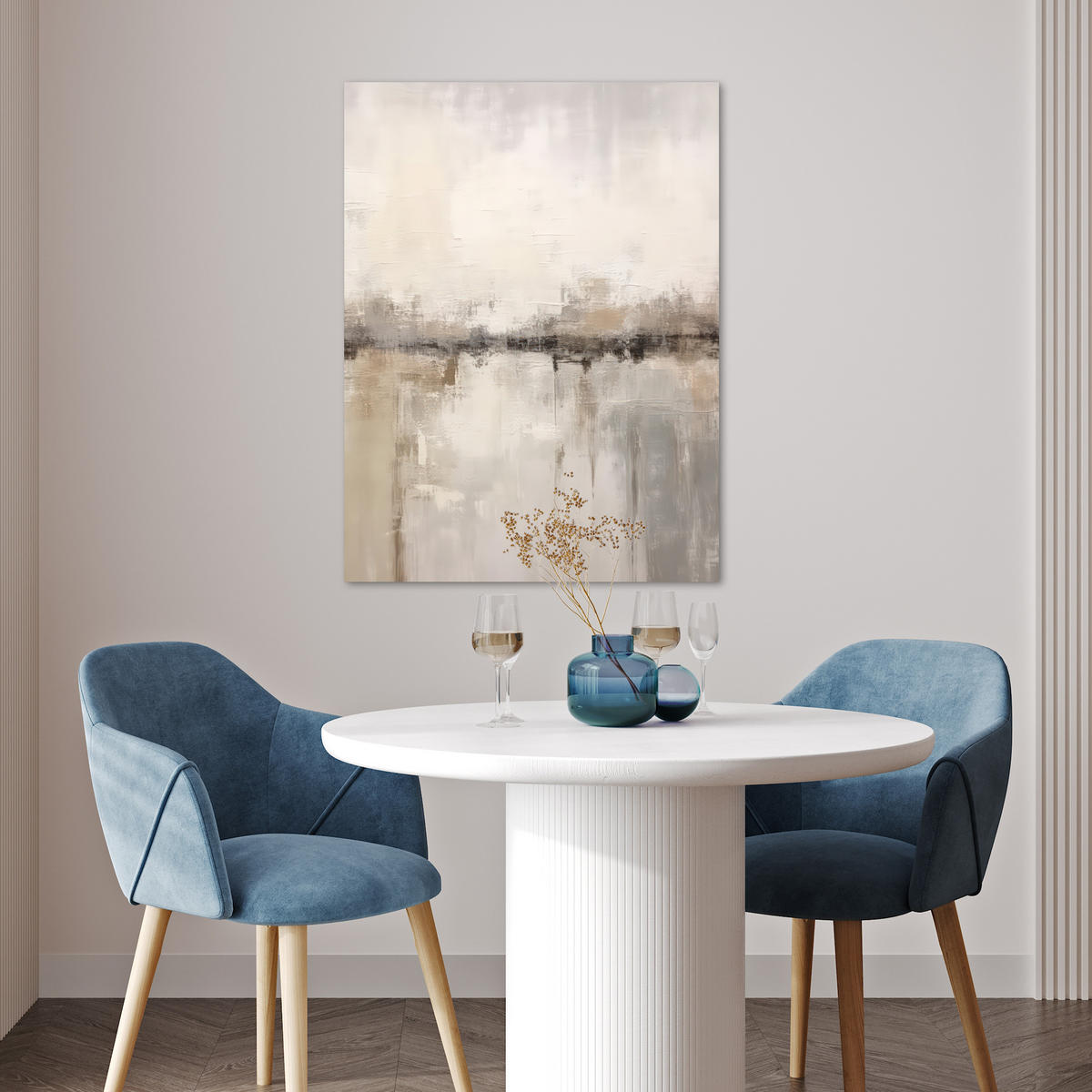 PLAKÁT Moderní umění - Abstraktní - Béžová 60x80 cm - béžová, papír (60/80/0.1cm) - MuchoWow