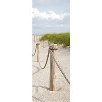 GLASBILD 30x80 cm Strand und Meer - Gelb, Glas (30/80cm) - artissimo