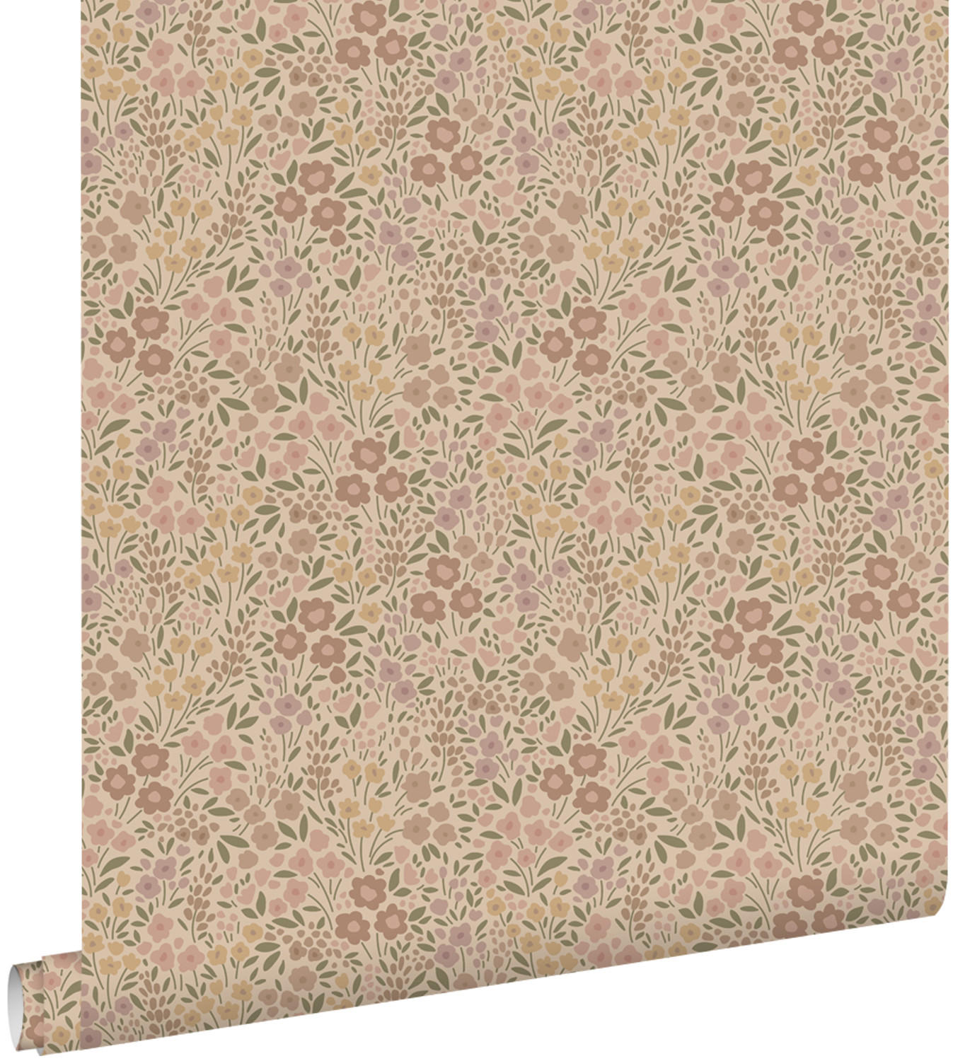 TAPETE Blumen 50 x 900 cm - Pink, Papier (50/0.1cm) - ESTAhome