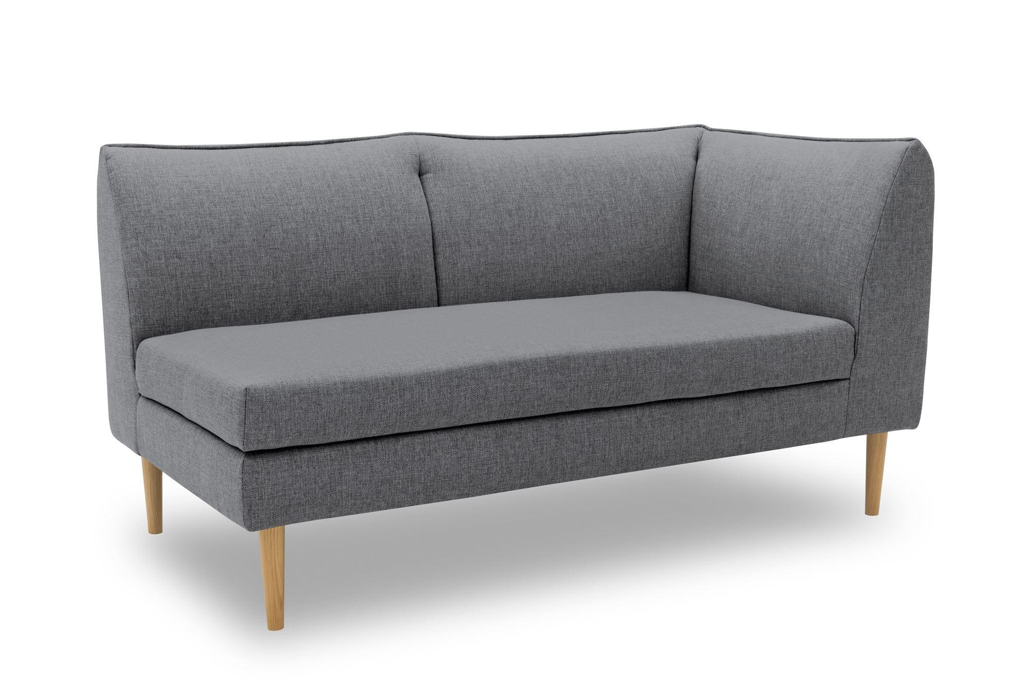 GARTENLOUNGE-SOFA 2-Sitzer Rechts Braelyn 159x82x82 Bezug in anthrazit - Anthrazit, Kunststoff (82/82/159cm) - 58aufmkessel