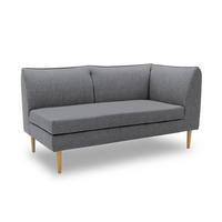 GARTENLOUNGE-SOFA 2-Sitzer Rechts Braelyn 159x82x82 Bezug in anthrazit - Anthrazit, Kunststoff (82/82/159cm) - 58aufmkessel