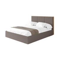 POLSTERBETT mit Bettkasten und Lattenrost, Bett mit Matratze H3/H4 - LILA 140x200 Braun - Braun, Holzwerkstoff/Textil (140/200cm) - ALTDECOR