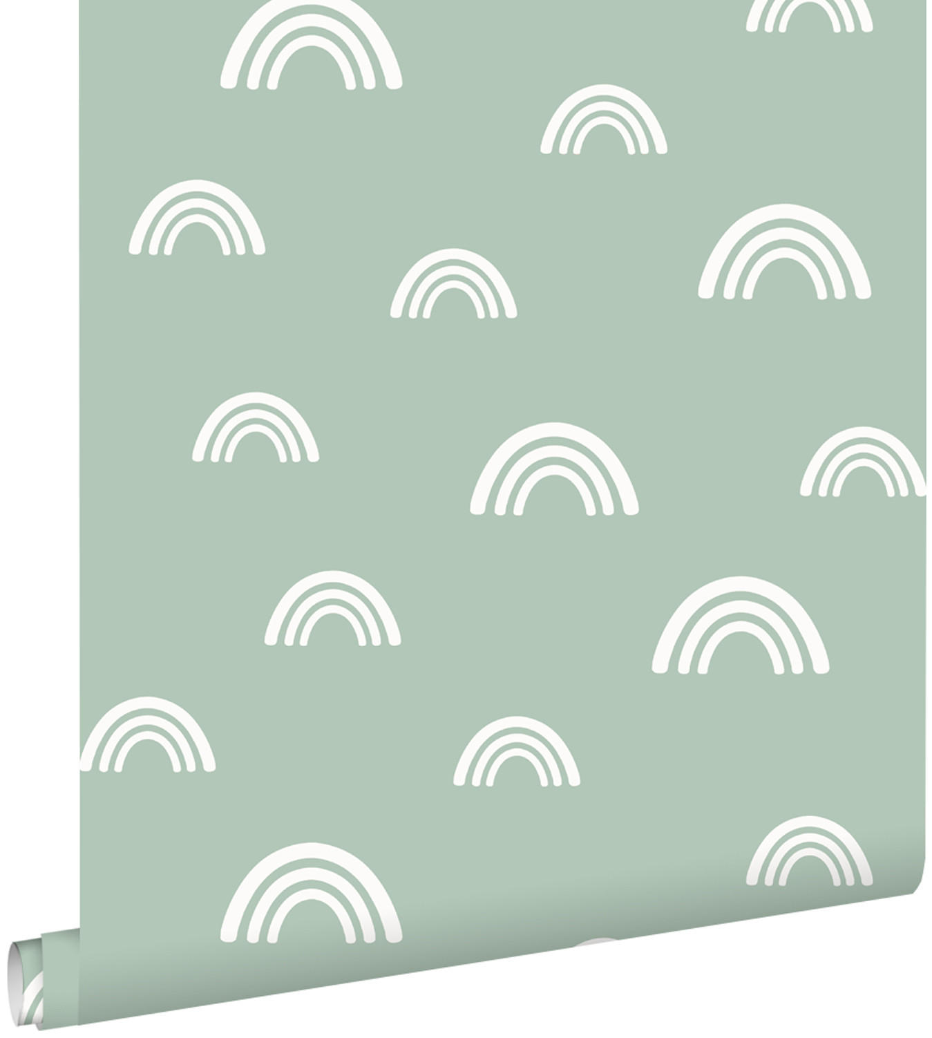 TAPETE Regenbogen 53 cm x 10.05 m - Grün, Papier (53/0.1cm) - ESTAhome