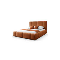 POLSTERBETT ELENA 140x200 cm Kupfer (Anthology 9), 34 Holzlatten, Kopfteil 108 cm - Kupferfarben, Textil (140/200cm) - Lookway