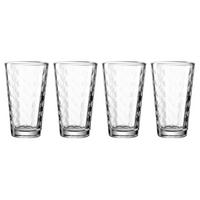 TRINKGLÄSER Optic transparent 540 ml 4er Set - Transparent, Glas (0.54L) - Leonardo Living