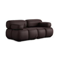 2-SITZER-SOFA Kunstleder Violett - Blau/Pflaume, Leder/Kunststoff (190/70/96cm) - Makamii