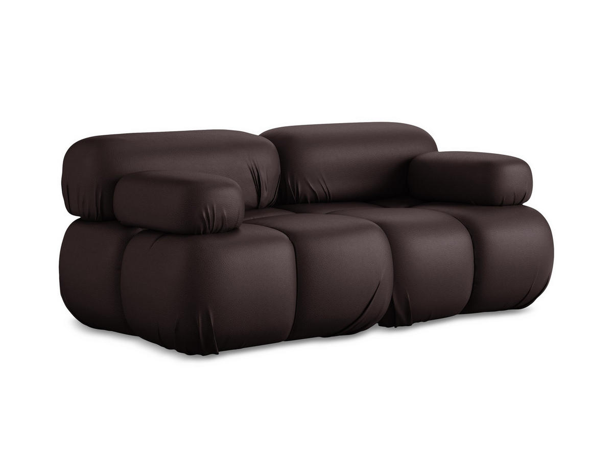 2-SITZER-SOFA Kunstleder Violett - Blau/Pflaume, Leder/Kunststoff (190/70/96cm) - Makamii