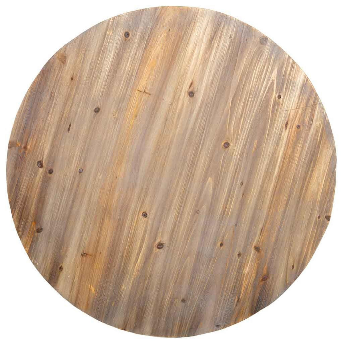 TISCH aus Metall und Holz, 80x45cm - Braun, Holz (80/80/45cm) - Wanderlust