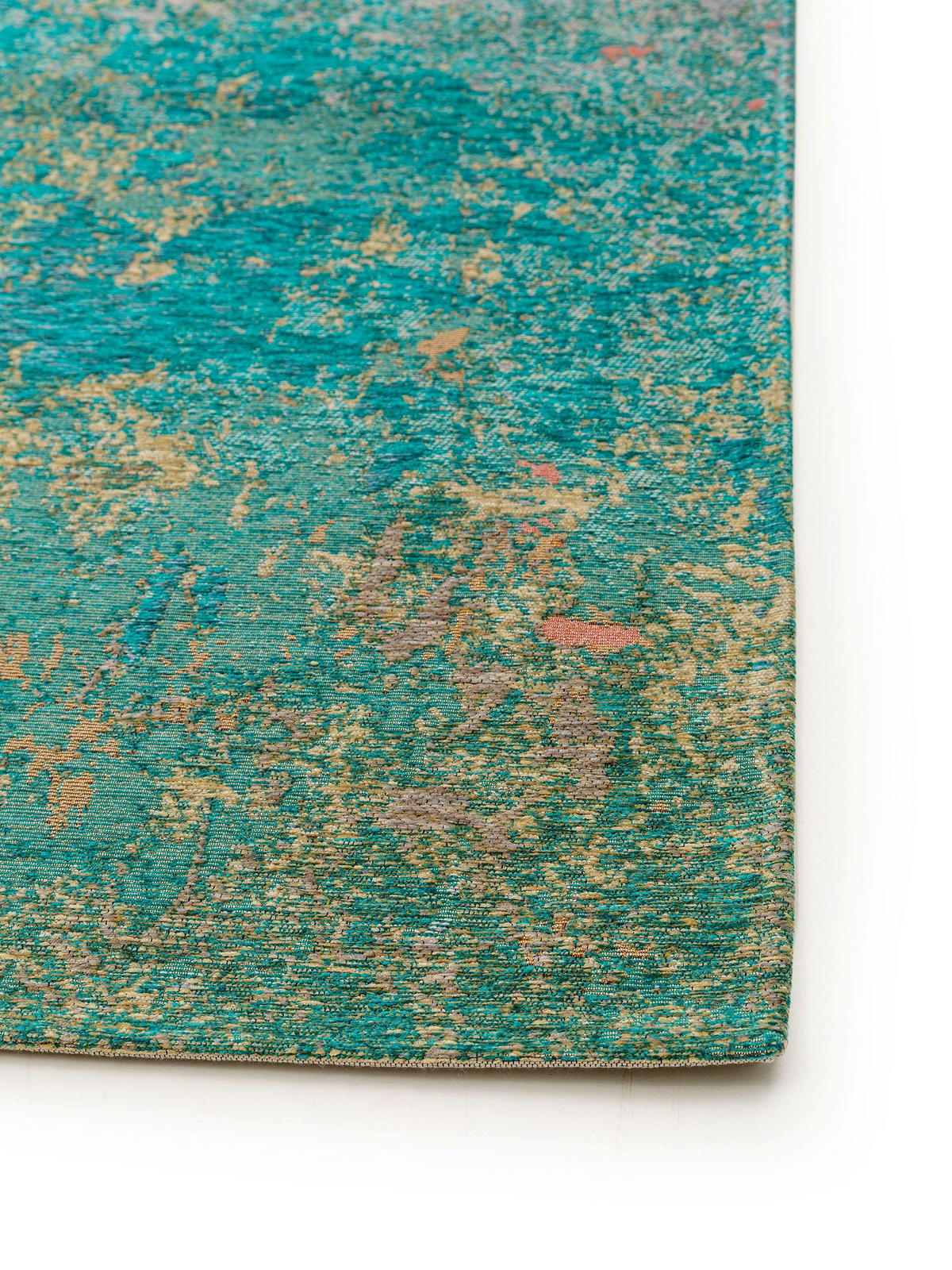 FLACHGEWEBETEPPICH Stay Türkis 200x285 cm - Türkis, Textil (200/285cm) - benuta Pop