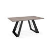 ESSZIMMERTISCH Corso Sherman Eiche Anthrazit / Schwarz 140/240 / 80 / 76cm - Anthrazit/Schwarz, Holz/Holzwerkstoff (80/140/76cm) - Feldmann-Wohnen