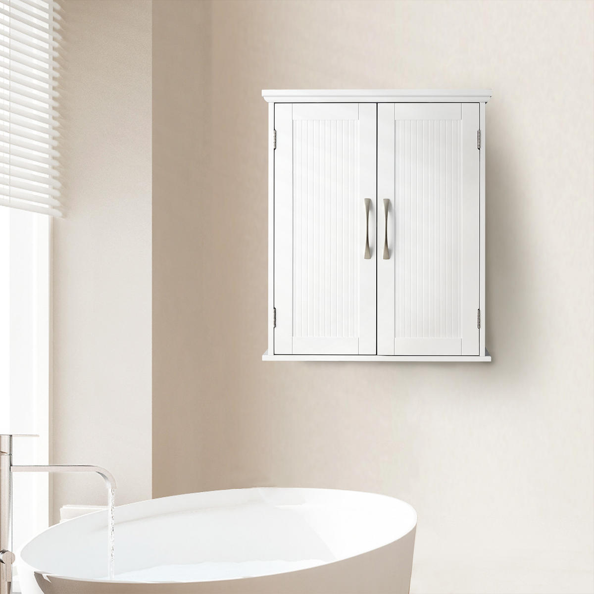 HÄNGESCHRANK Weiß - Weiß, Holzwerkstoff (17.8/61/61cm) - Teamson Home