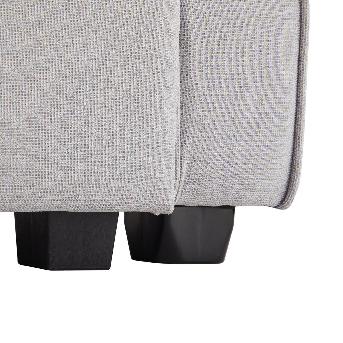 4-SITZER Sofa 264x83x87 mit Hochrücken, Leinen, grau - Grau, Textil (83/87/264cm) - Luhomfu