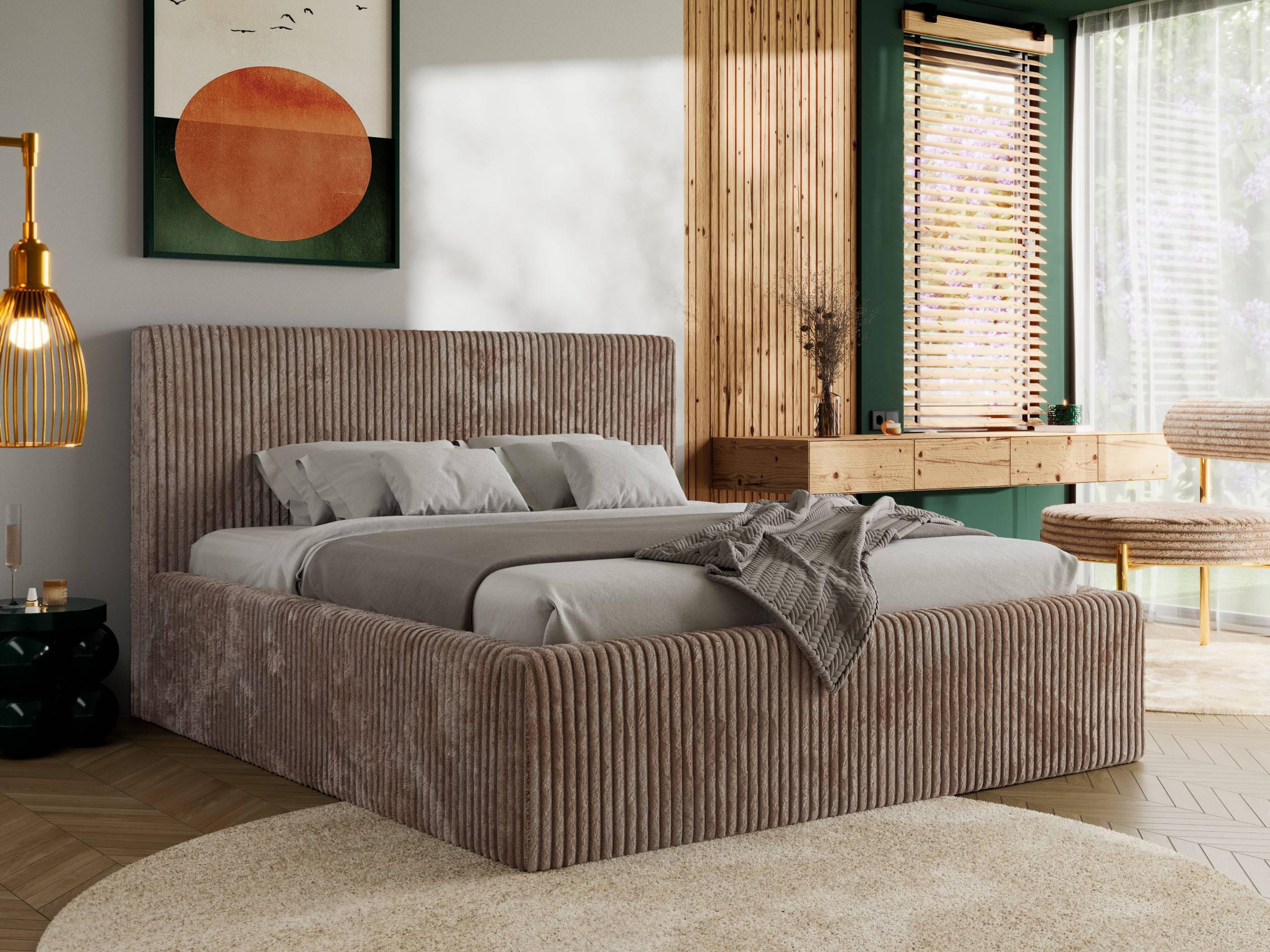 Thumbnail - MKS Polsterbett, Braun, Textil, 2-Sitzer, Rechteckig, 140x200 cm, Oeko-Tex®, Schlafzimmer, Betten, Polsterbetten