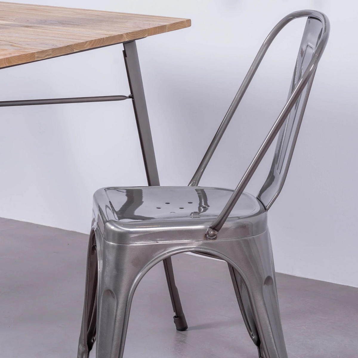 STUHL Metall Alufarben - Alufarben, Metall (44/85/55cm) - Nest Dream