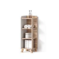 MIDI OMARICA Marano, Sonoma/Bela, 30 x 90 cm s 4 policami - bela/hrast sonoma, leseni material (30/90/35cm) - Livinity®