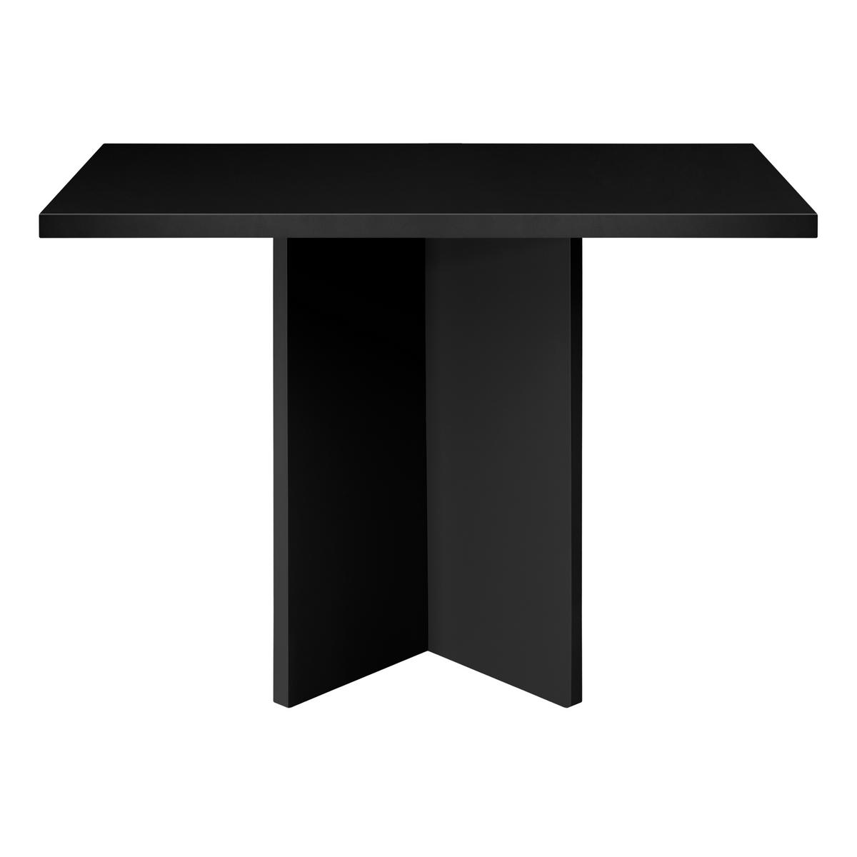 ESSTISCH Quadratischer aus lackiertem MDF, 100/100 cm,Schwarz - Schwarz, Holzwerkstoff (100/100/75cm) - RNT By Really Nice Things