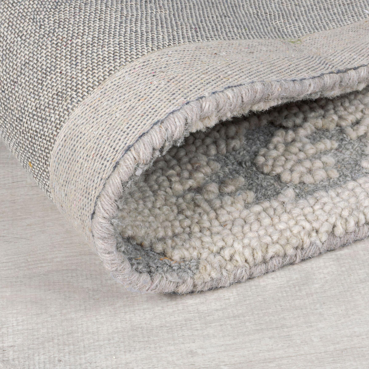 WOLLTEPPICH Ethno Ikat, Wohnzimmer Blau Rechteckig 160x230 - Blau, Textil (160/230cm) - KADIMA DESIGN