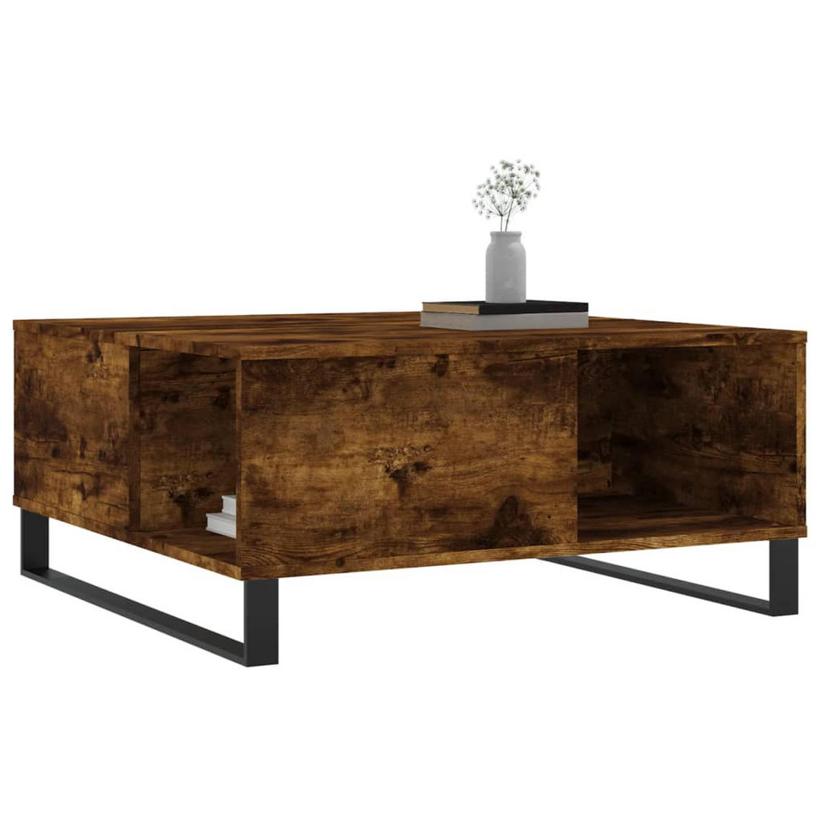 COUCHTISCH Räuchereiche 80x80x36,5 cm Holzwerkstoff - Braun, Holzwerkstoff (80/80/36.5cm) - furnicato