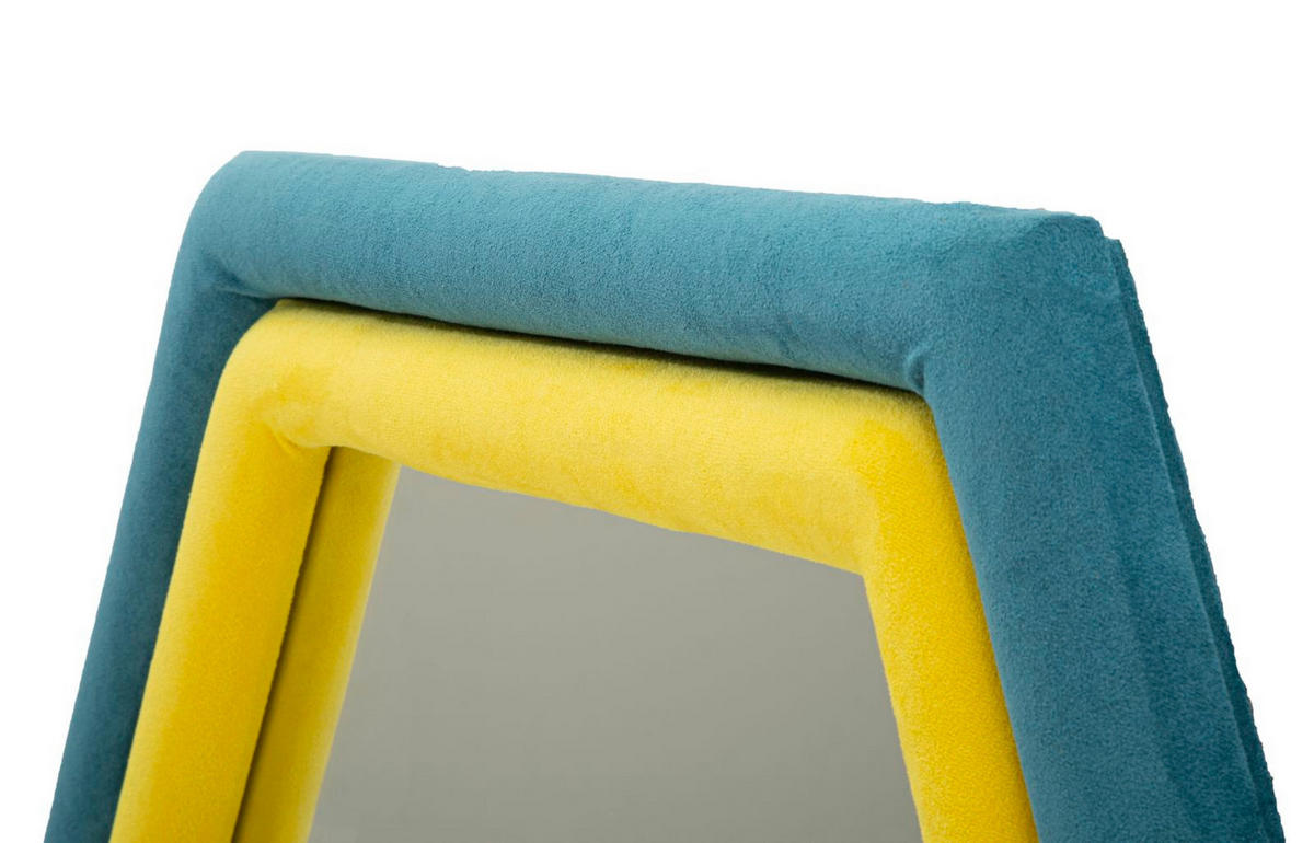 WANDSPIEGEL Tony, mehrfarbig, MDF, Polyester und Spiegelglas, 75 x 4 x 80 cm - Multicolor, Glas/Holzwerkstoff (75/80/4cm) - Mauro Ferretti