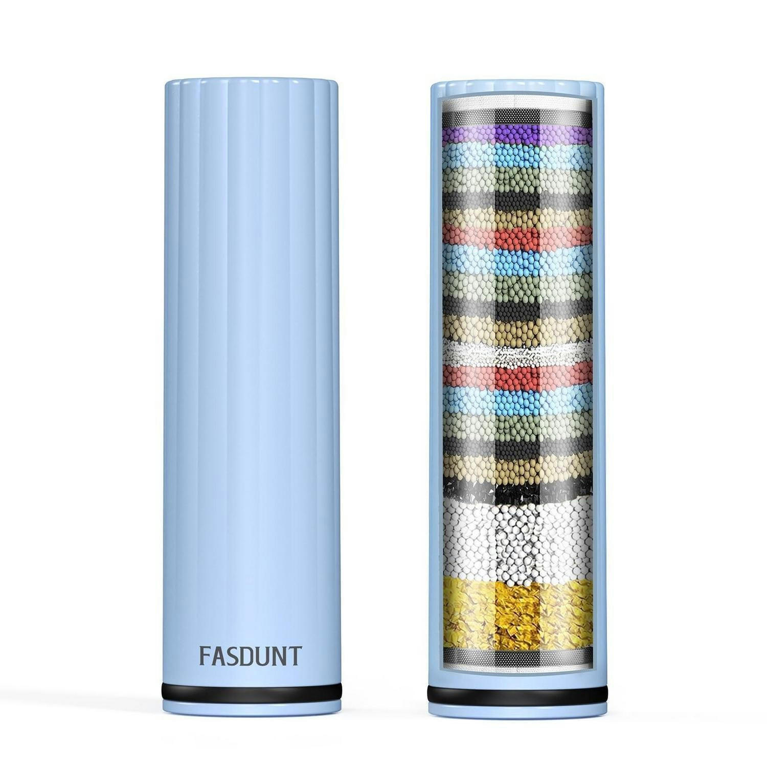 DUSCHKOPF Filter 2 Stück Set 20-Stufen-Filtration - Hellblau, Kunststoff (2.2/2.2/7.9cm)