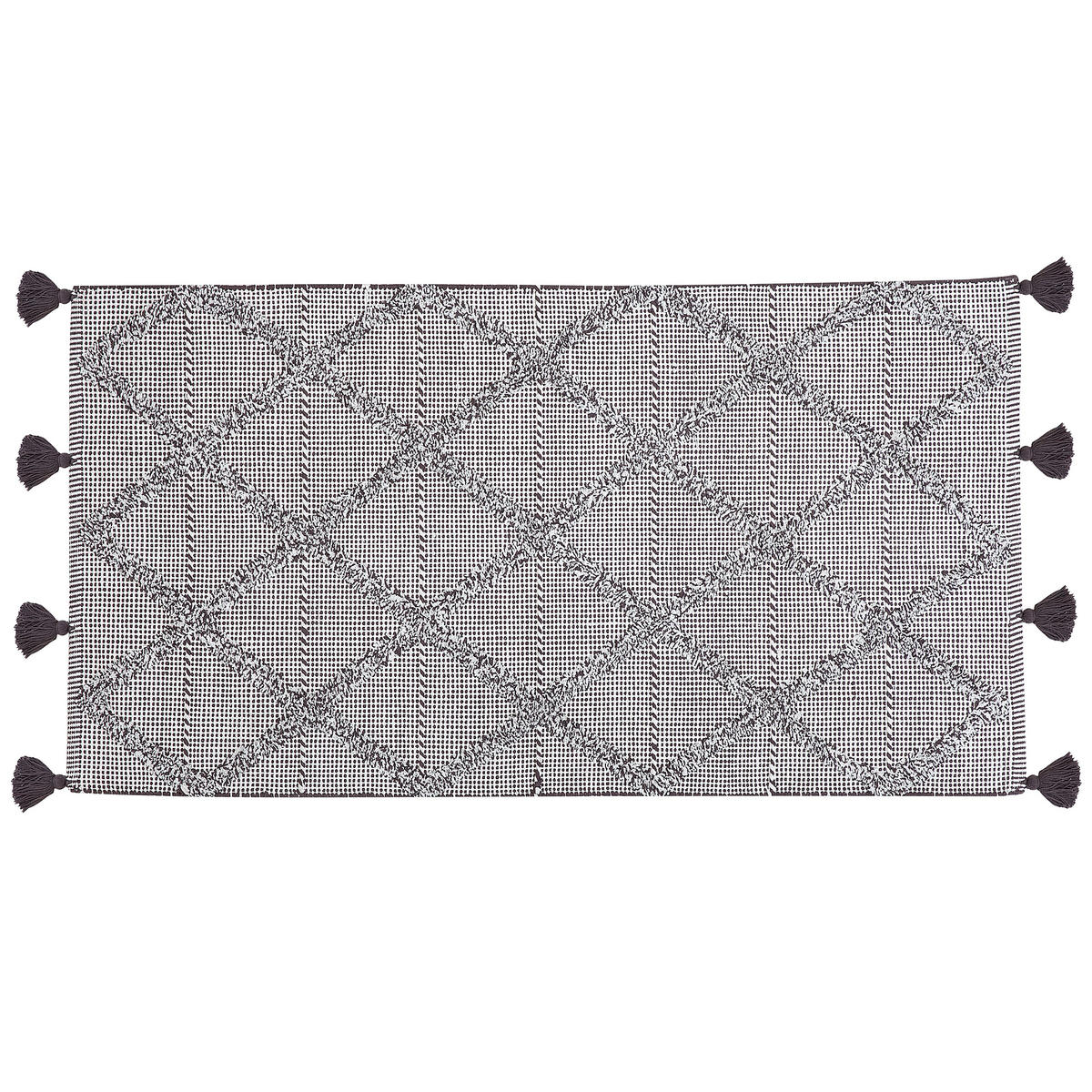 KURZFLOR-TEPPICH Tuzla 150/80 cm - Braun, Textil (80/150cm) - Beliani