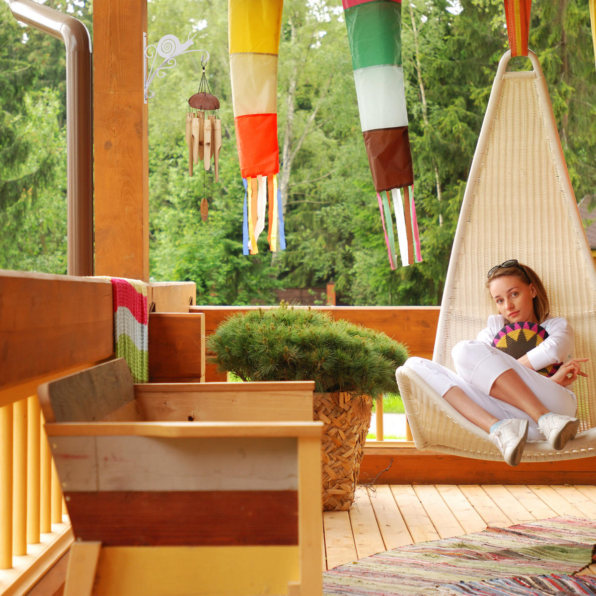 BLUMENAMPELHALTERUNG - Weiß, Metall (30.5/30/2cm) - Relaxdays