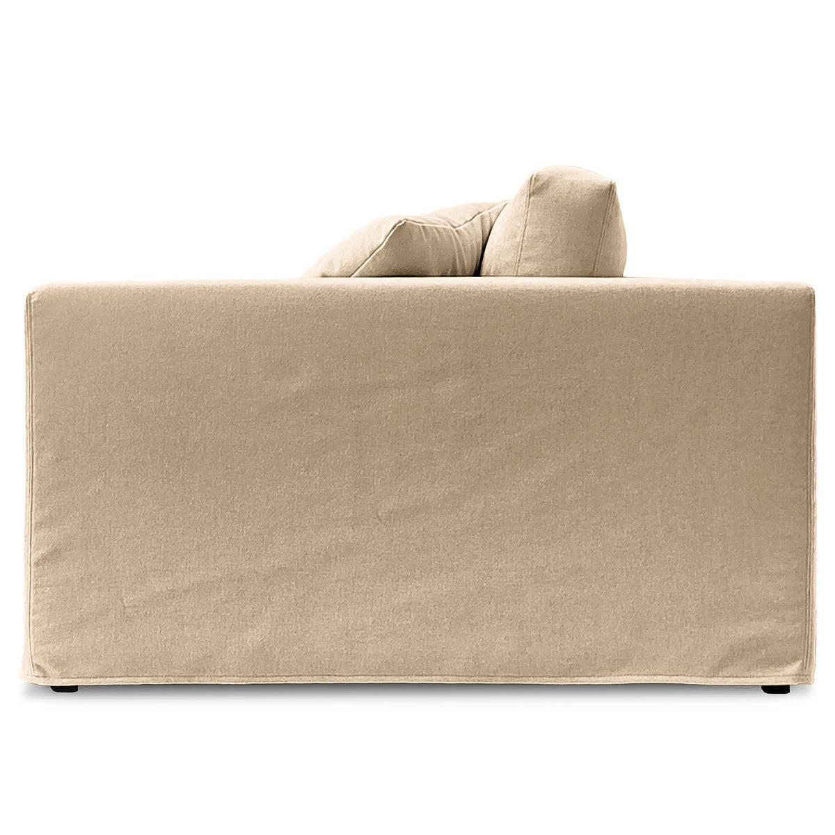 3-SITZER SOFA mit Wechselbezug - Webstoff - Beige, Textil (245/63/122cm) - home24