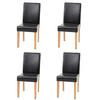 ESSZIMMERSTUHL Schwarz, Braun 4er-Set - Schwarz/Braun, Textil (43/90/56cm) - MCW