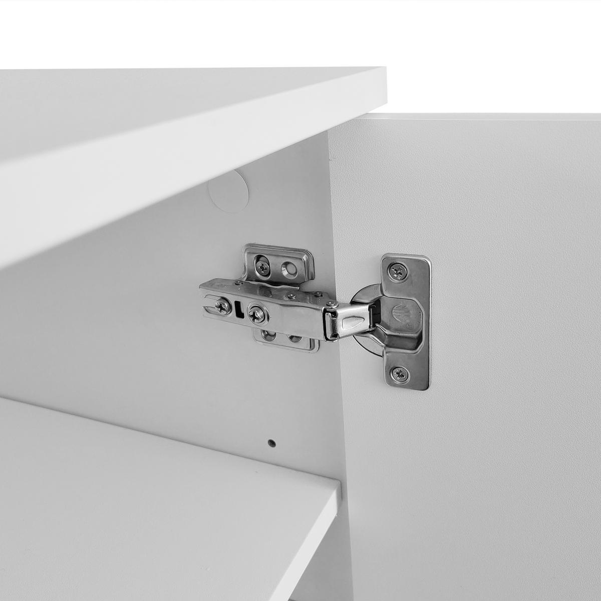 TV-SCHRANK 175/38/56 cm Weiß - Weiß, Holzwerkstoff (38/56/175cm) - Raumix