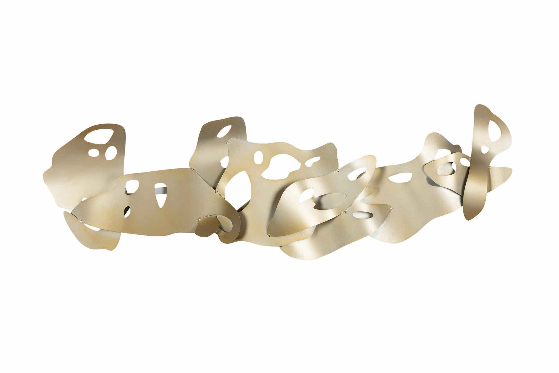 WANDDEKO Silber 120/44 cm - Silberfarben, Metall (3.3/44/5cm) - KUNSTLOFT