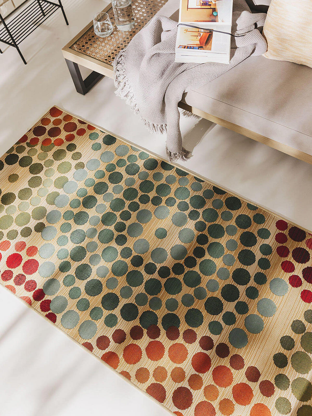 OUTDOORTEPPICH Artis Beige/Multicolor 80x250 cm - Beige/Multicolor, Kunststoff/Textil (80/1cm) - KUNSTLOFT