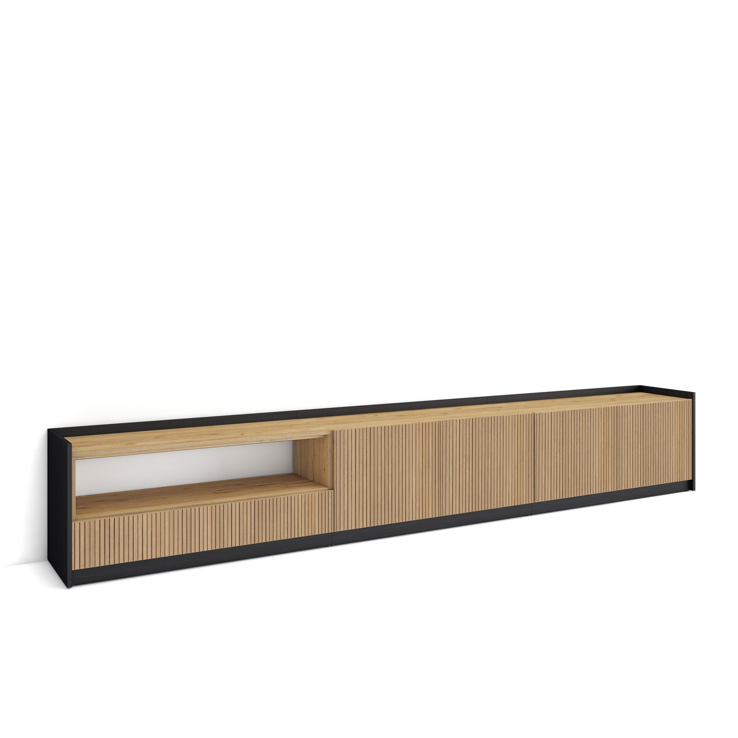 Skraut Home Lowboard, Eiche 310x50x37 cm