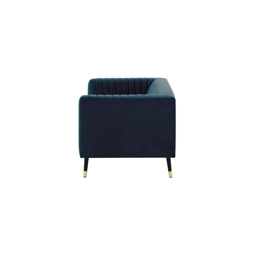 Thumbnail - Slf24 Dreisitzer, Dunkelblau, Textil, 3-Sitzer, 201x71x83 cm, Wohnzimmer, Sofas & Couches, Sofas, 3-Sitzer Sofas