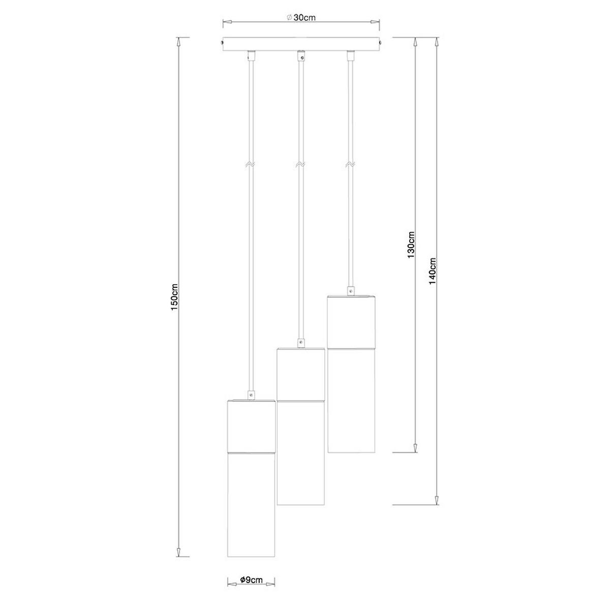 LED HÄNGELEUCHTE Messing Glas Amber - Messingfarben, Glas (30/30/150cm) - Globo Lighting