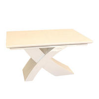 ESSTISCH Nolana 200-240 cm - Weiß Hochglanz, Holzwerkstoff (200/100/76cm) - Sedex