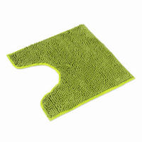 BADEMATTE MIT WC AUSCHNITT PARIS - Grün, Textil (45/45cm) - WohnDirect